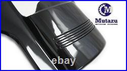 Mutazu 7 Black Angled Fender Extension with Tri Bar for Harley Touring 1996-2008