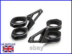 NEW Motorbike Headlight Brackets 42-43mm Cafe Racer Brat Scrambler