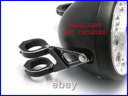 NEW Motorbike Headlight Brackets 42-43mm Cafe Racer Brat Scrambler