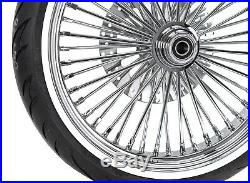 New 21 x 3.5 48 Fat King Spoke Front Wheel Chrome Rim WWW Tire Package Harley