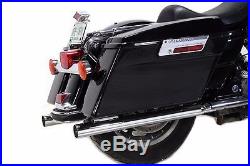 New Chrome Slip-On Ons Mufflers Exhaust 1995-2016 Harley Touring Dresser Bagger