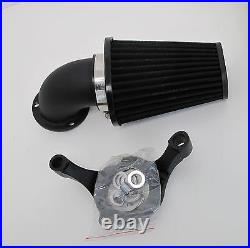 Outlaw Black Cone Air Cleaner Filter Kit For 91-15 Sportster 883 1200 XL