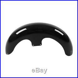 Painted Black 21 Wrap Front Fender For Harley Davidson Touring Custom Baggers