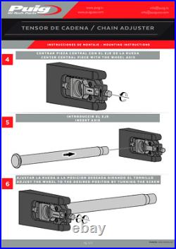 Puig Aluminium Chain Tensioner Adjuster Black Kawasaki ZX6-R 636 2013 2021