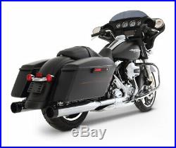 Rinehart 100-0450 Chrome Slimline True Duals Dual Headers Harley Touring 09-16