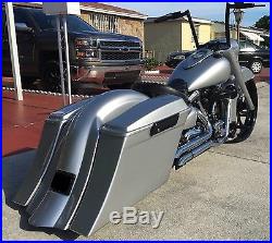 Road Star 5 1/2 Stretched Saddlebags replacement fender & 6x9 lids Fits 99 &up