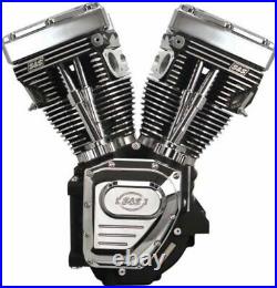 S&S Black & Chrome T111 111 Motor Engine Long Block 99-06 Harley Twin Cam TC88A