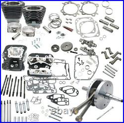 S&S Cycle 124 Hot Set-Up Kit with Big Bore Cylinders Cams Pistons Harley 07-16
