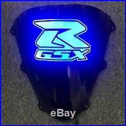 SUZUKI GSXR 600 750 1000 CUSTOM LIGHT UP WINDSCREEN (select the color you want)