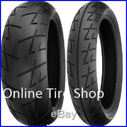 Shinko 009 Raven Motorcycle Tire Set 120/70-17 180/55-17 120/70zr17 180/55rz17