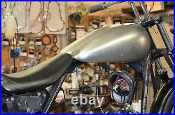 Smooth 4 Gallon Fat Bob Bobbed Dual Cap Mustang Fuel Gas Tank Harley FXR 38-0081