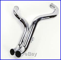 Softail Harley Davidson Exhaust LAF 2.25 Drag Pipes Exhaust Chrome Gasket Kit
