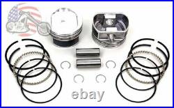 Sportster 883 to 1200 Conversion Piston Pistons Ring Kit Standard Bore 3.498 XL