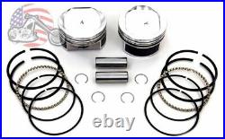 Sportster 883 to 1200 Conversion Piston Pistons Ring Kit Standard Bore 3.498 XL