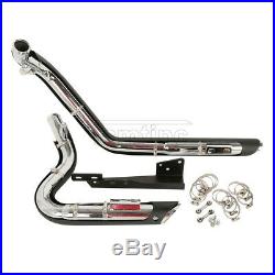 Staggered Short Shots Exhaust Pipes with Heat Shield For Harley Sportster 883 1200