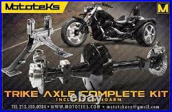 TRIKE BODY KIT With AXLE & SWINGARM CONVERSION FOR HARLEY SOFTAIL MODELS 1984-PRES