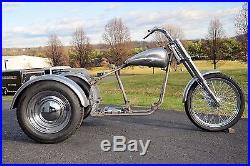 Trike Softail Bobber Chopper Frame Rolling Chassis Roller Harley Bike Kit + Tins