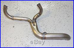 Twisted Choppers 2 into 1 Exhaust Header Pipe 1985-2016 Harley Touring Bagger