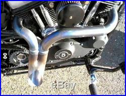 Twisted Choppers Hookah 2 into 1 Header Exhaust Drag Pipe 86-17 Harley Sportster
