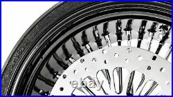 Ultima 18 X 8.5 Black 48 Fat King Spoke Rear Wheel Rim BW Package 250 Avon Tire