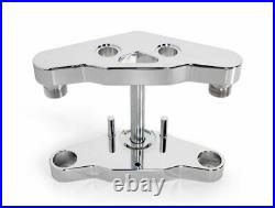 Ultima Smooth Blind Chrome Billet Triple Trees Harley Softail FXST 41MM 5 Degree