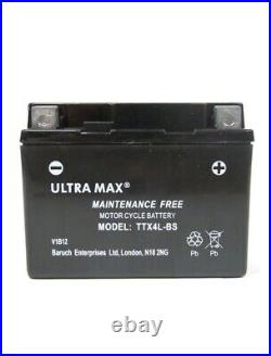 Ultramax Ttx4l-bs As Gt4l-bs Gtx4lbs Ytx4l-bs Quad Dirt Pit Bike Battery