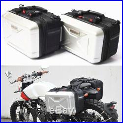 Universal 15L Motorcycle Saddle Case Luggage Tank Box Street Bike Accessories 2x