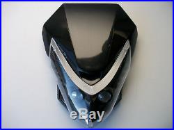 Universal Streetfighter Enduro Motorcycle Headlight Alien Led Custom Gsxr Zxr