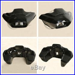Vivid Black Injection ABS Inner & Outer Fairing For Harley Road Glide 1998-2013