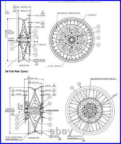 Warp 9 Racing Wheel Assembly, Rear SM, 4.25 x 17